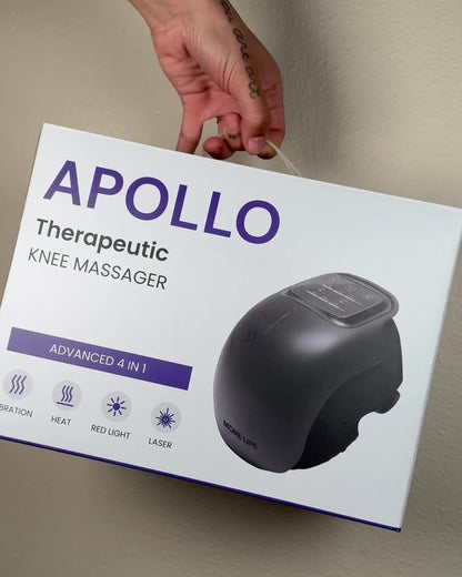 APOLLO 4-in-1 Vibration Knee Massager with Heat and Red Light Therapy